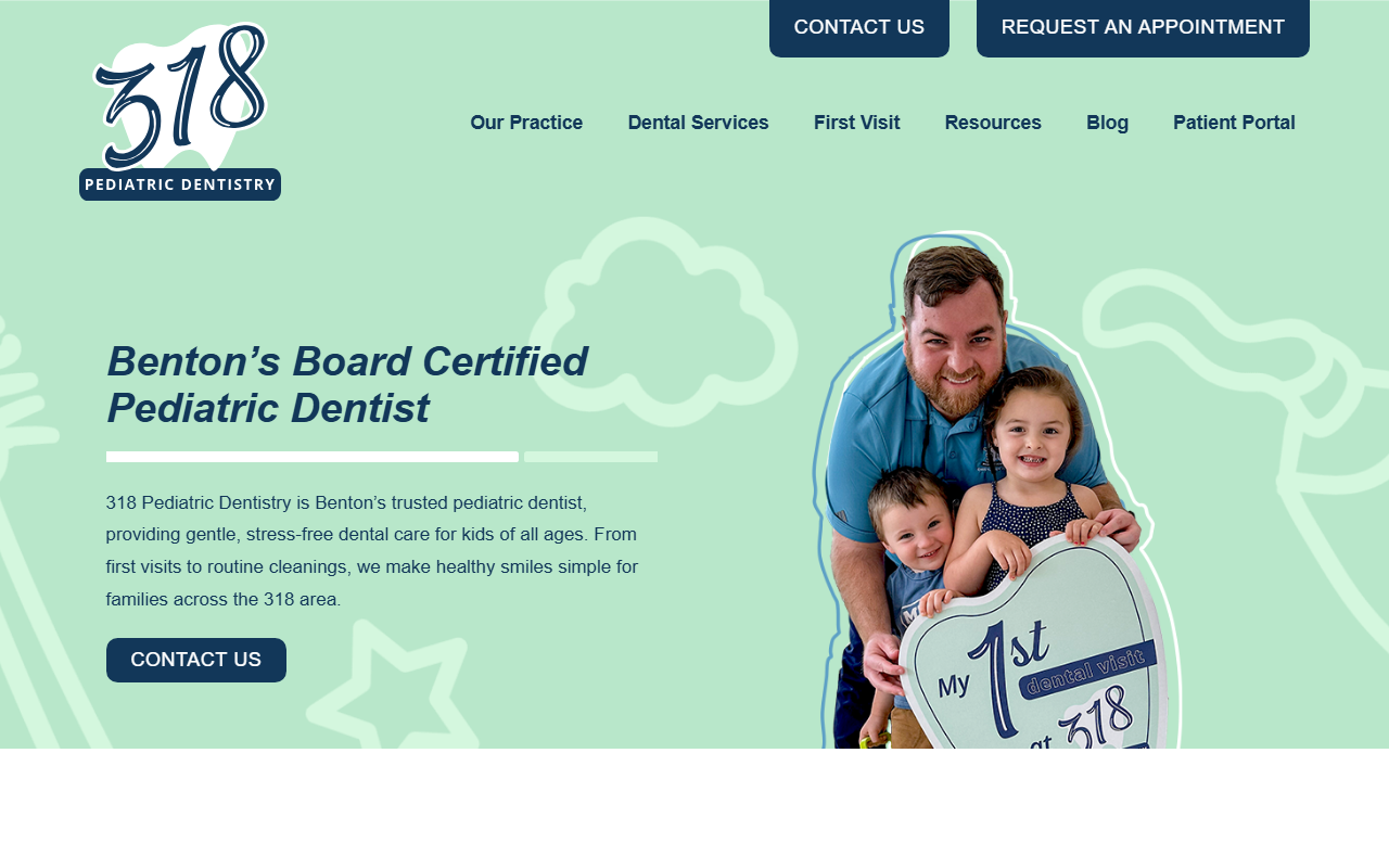318kidsdental.com screenshot
