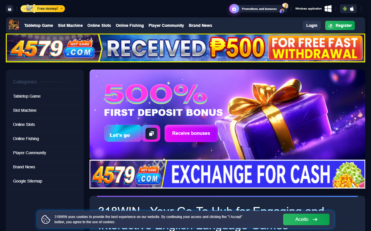 318winlive.com screenshot