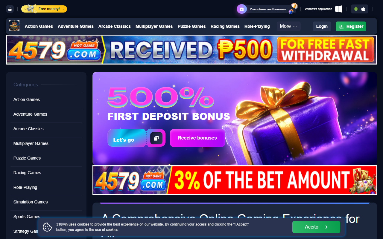 318winrewards.com screenshot