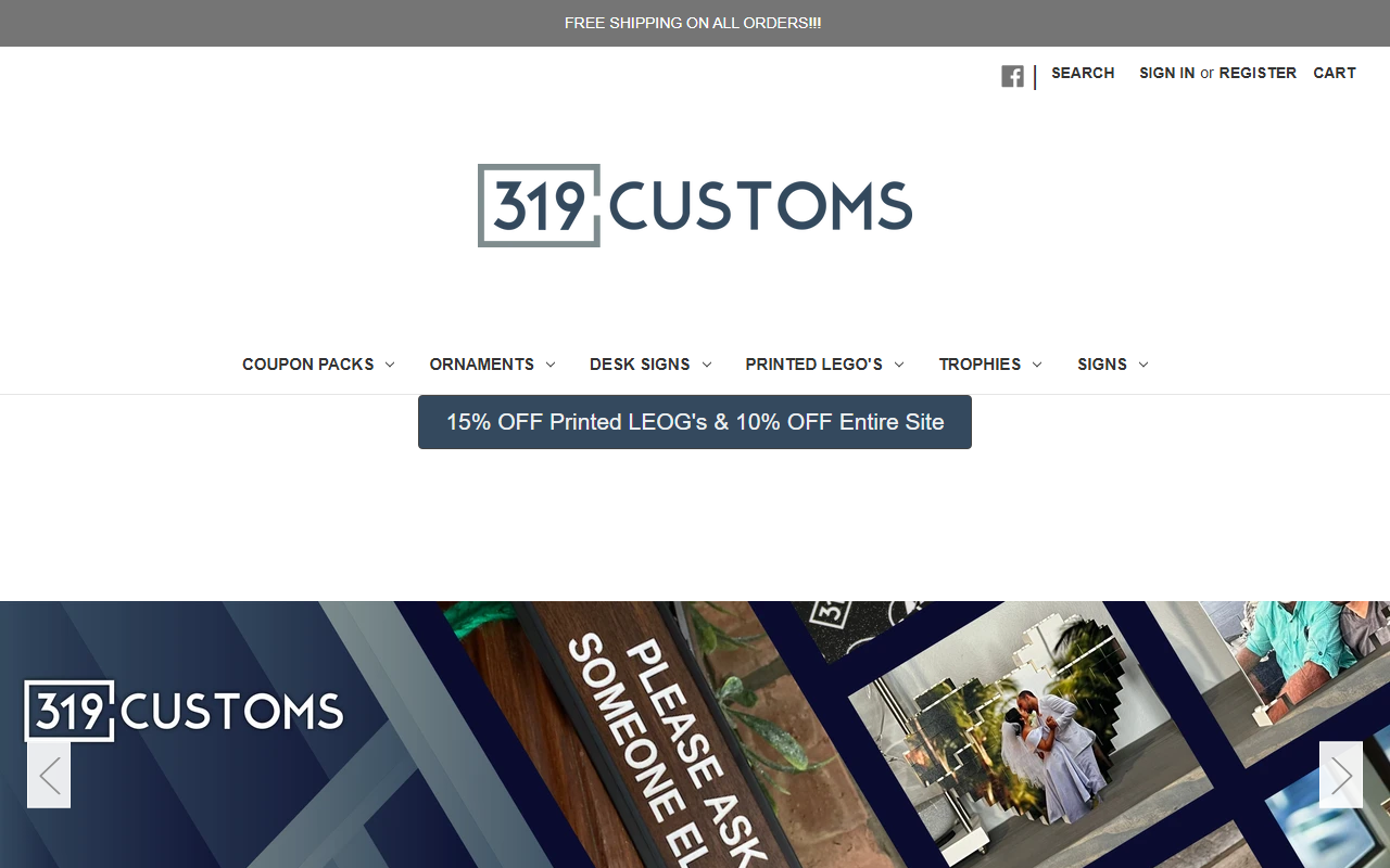 319customs.com screenshot