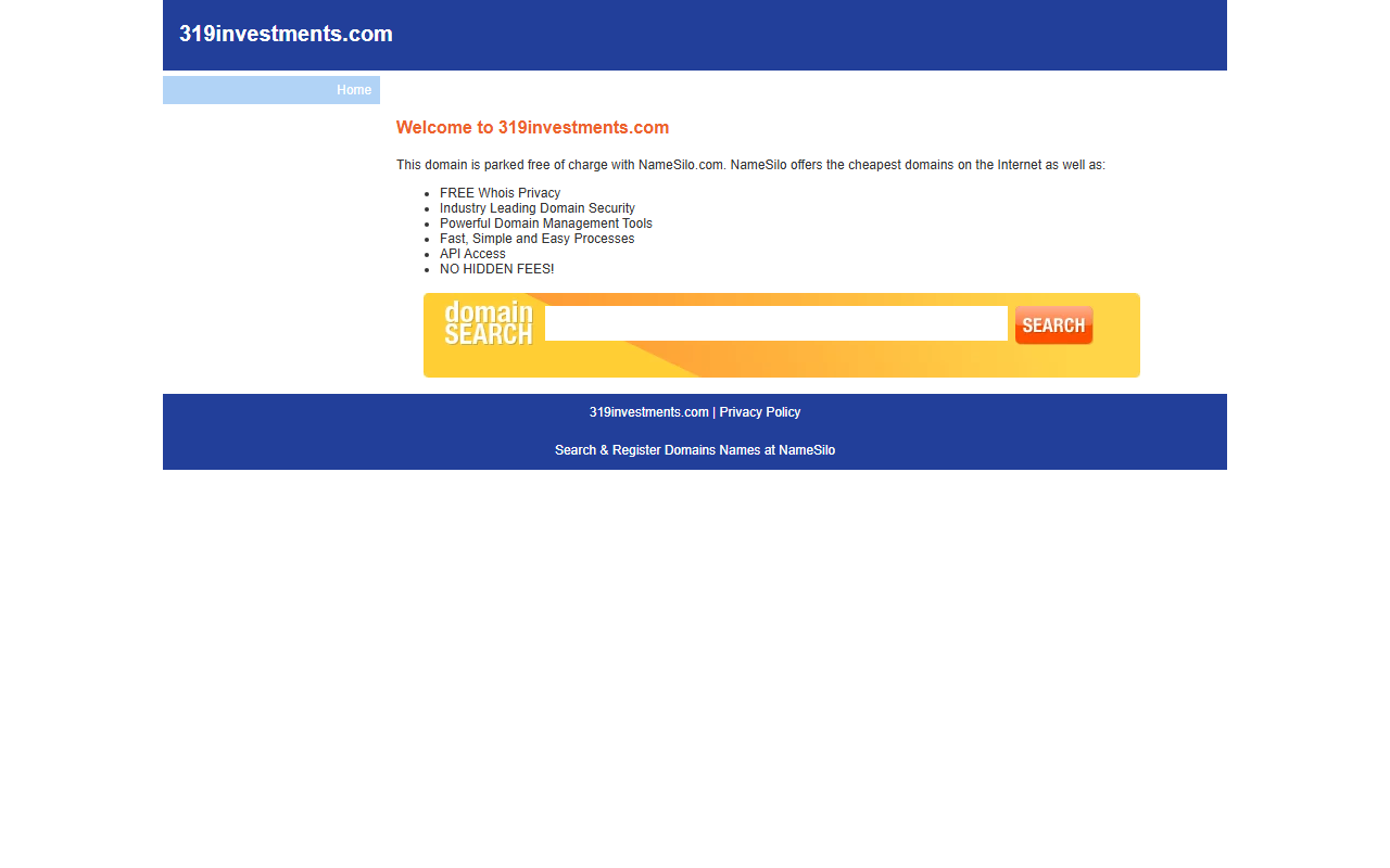 319investments.com screenshot