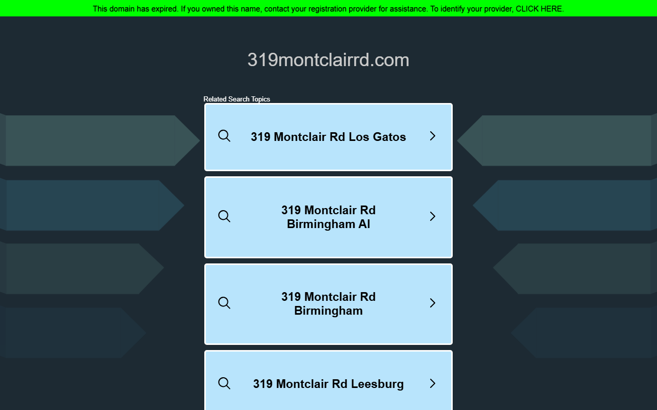 319montclairrd.com screenshot