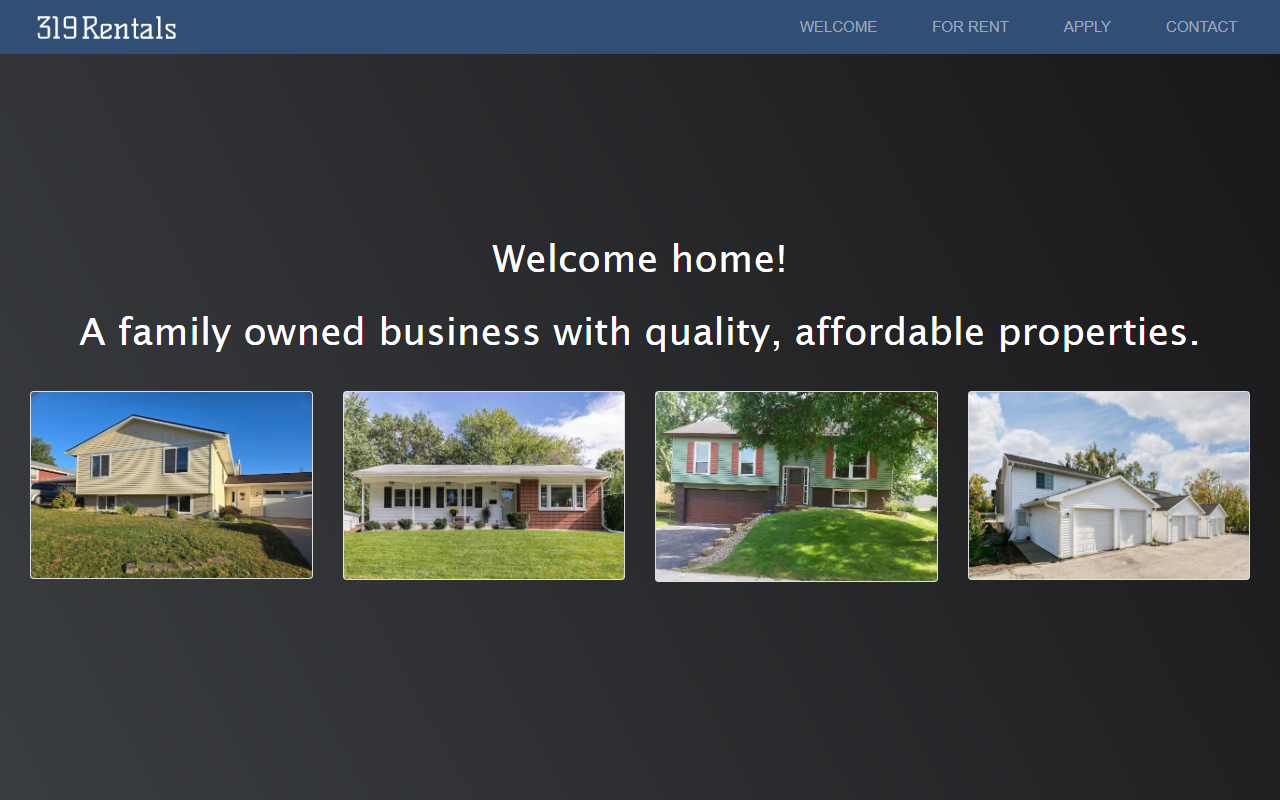 319rentals.com screenshot