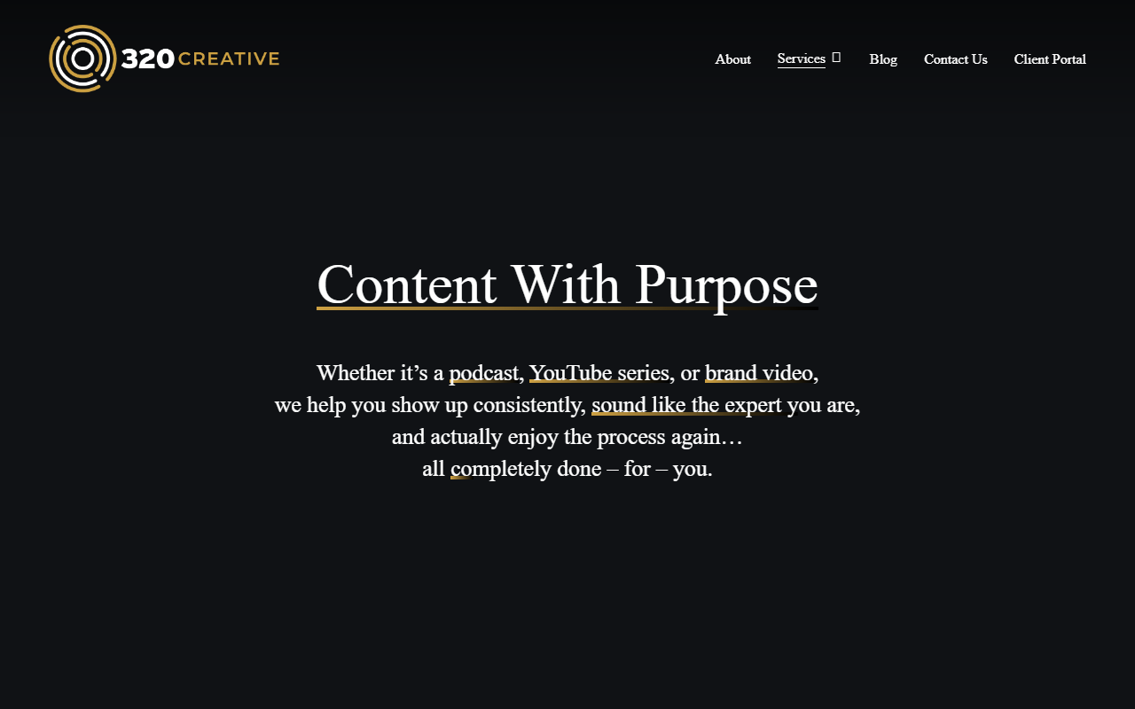 320-productions.com screenshot