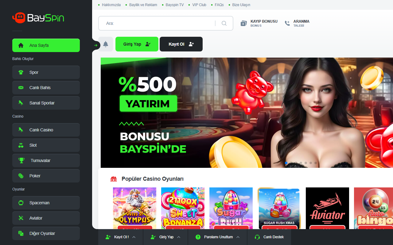 320bayspin.com screenshot