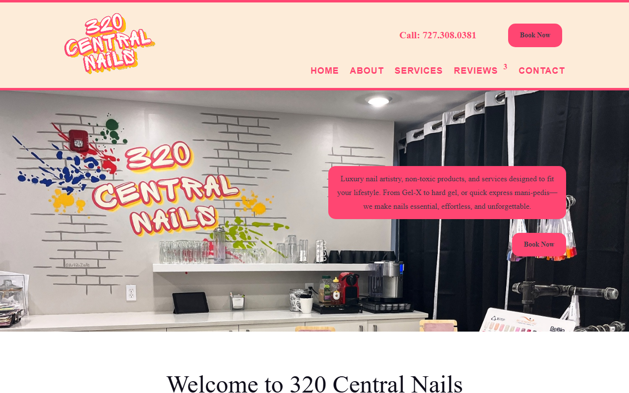 320centralnails.com screenshot