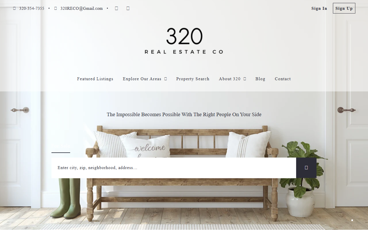320realestateco.com screenshot