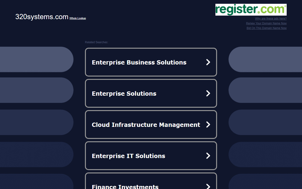 320systems.com screenshot