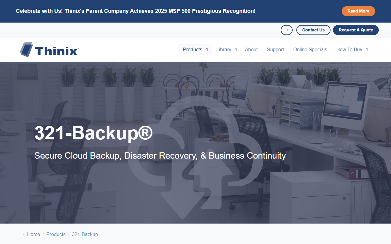 321-backups.com screenshot