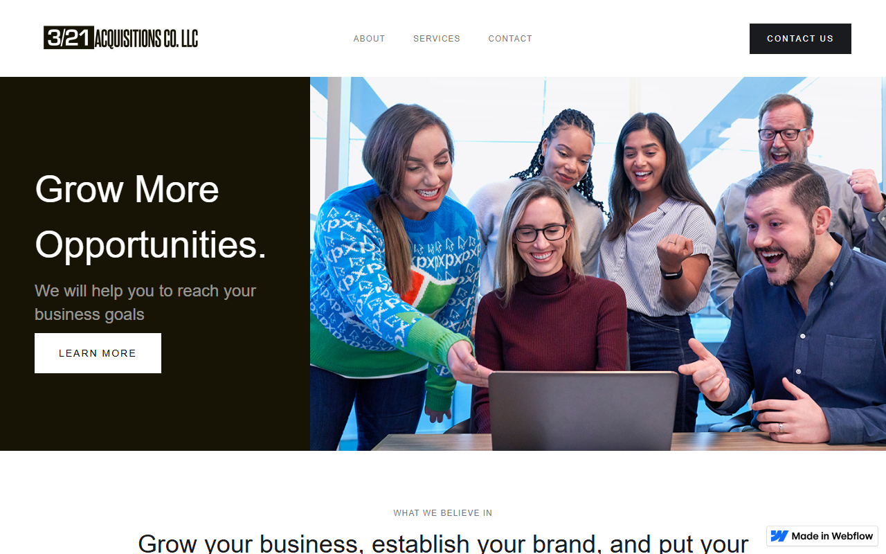 321acquisitions.com screenshot