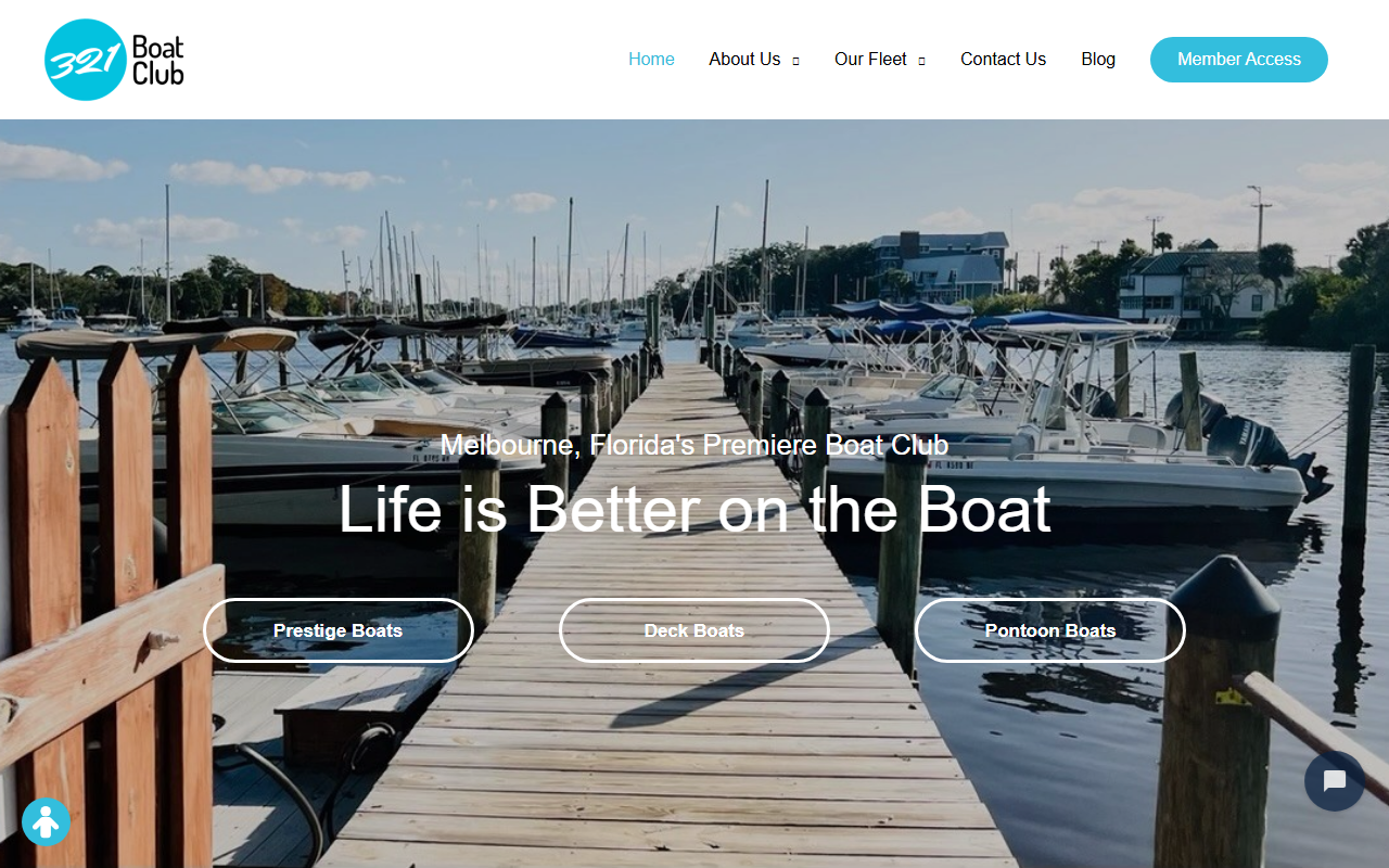 321boatclub.com screenshot