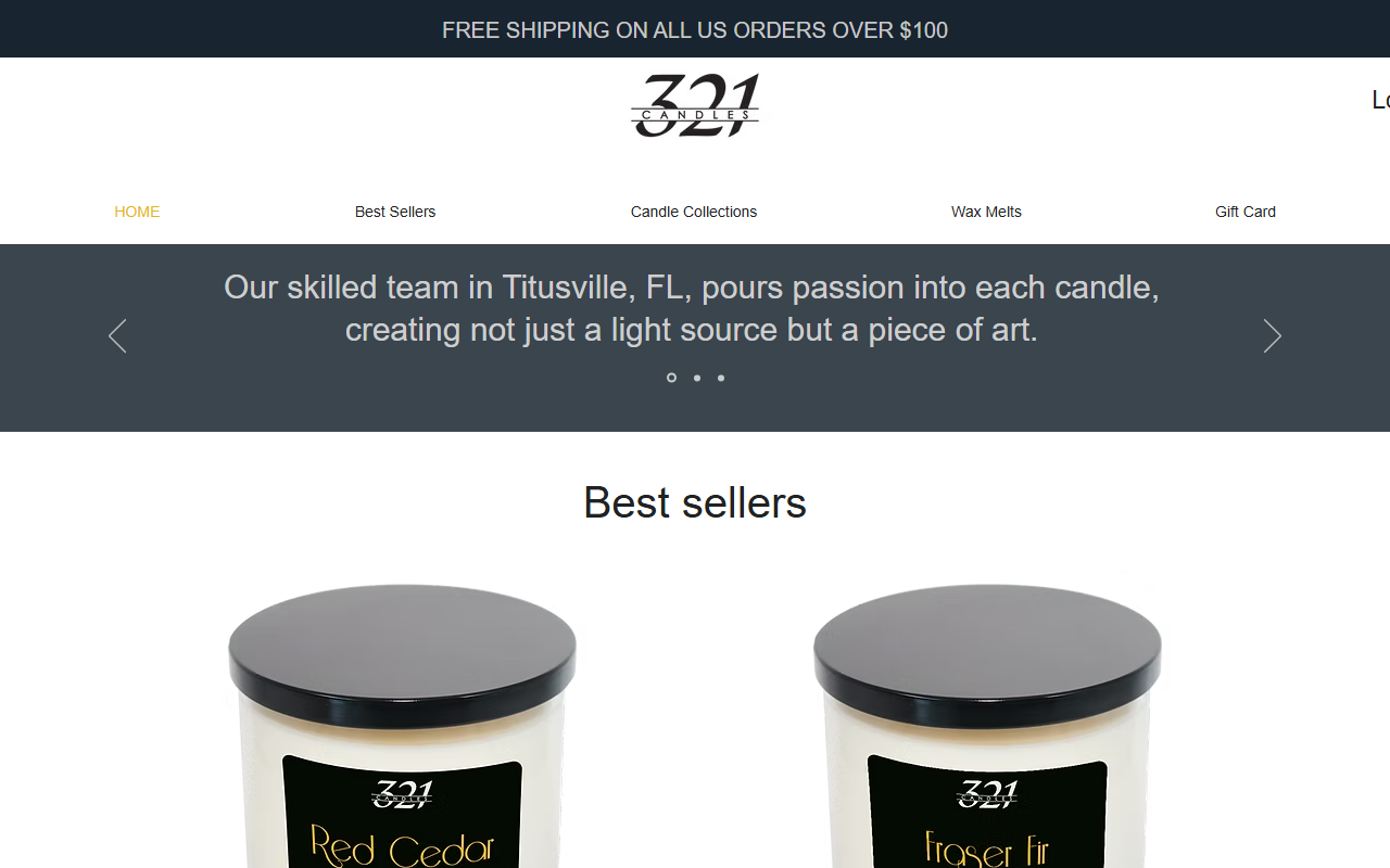 321candles.com screenshot