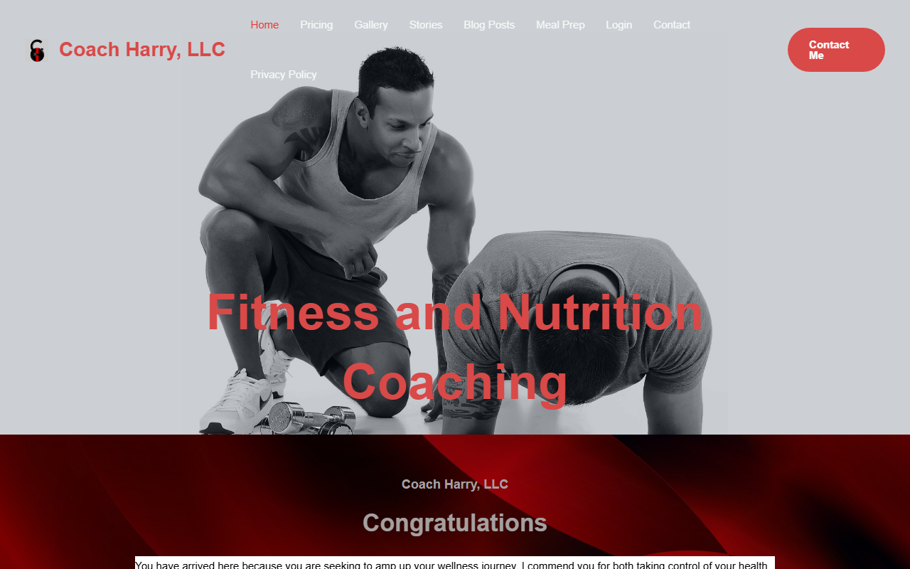 321coachharry.com screenshot