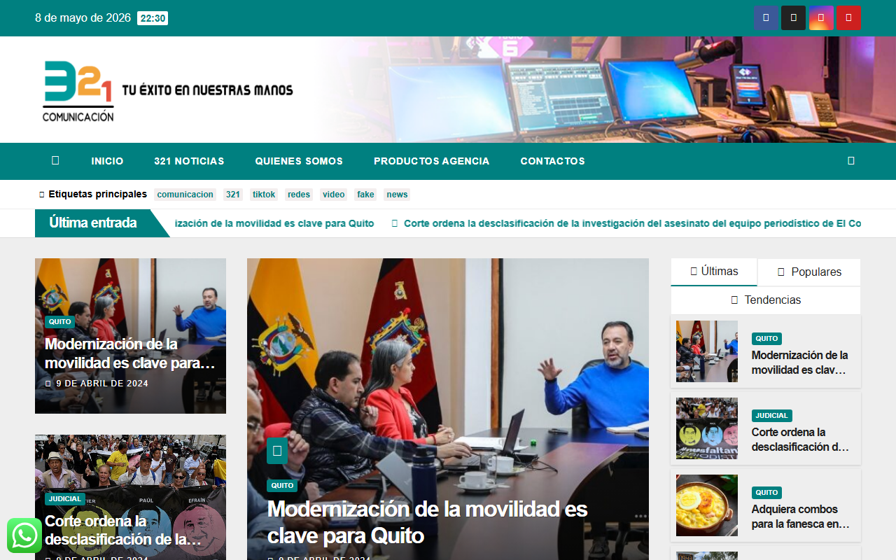 321comunicacion.com screenshot