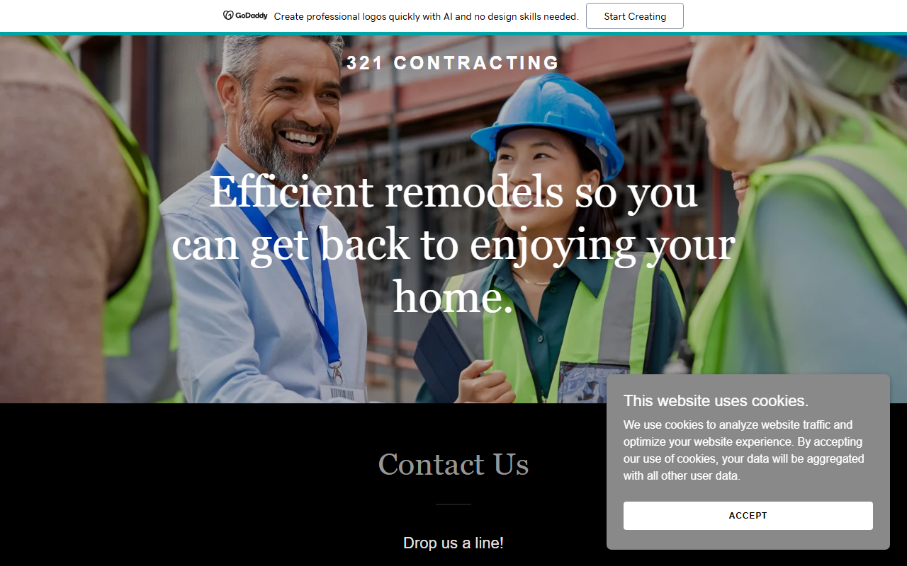 321contracting.com screenshot
