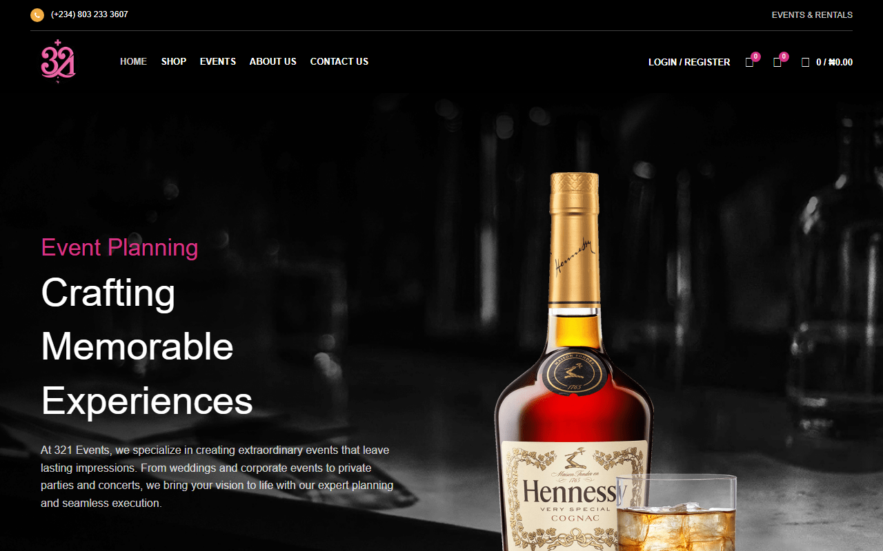 321eventhub.com screenshot