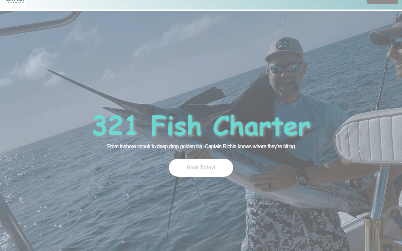 321fishcharter.com screenshot