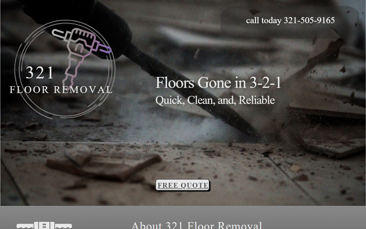 321floorremoval.com screenshot
