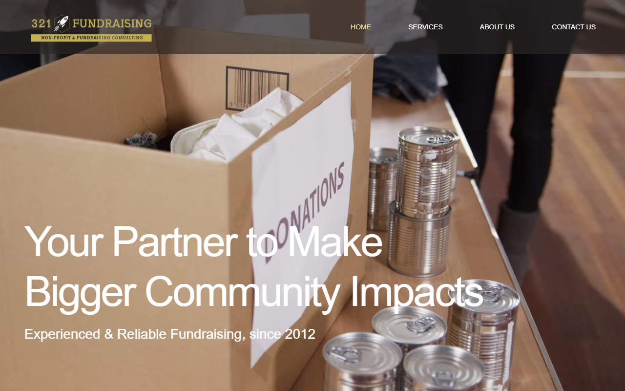 321fundraising.com screenshot