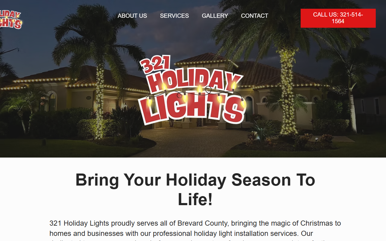 321holidaylights.com screenshot