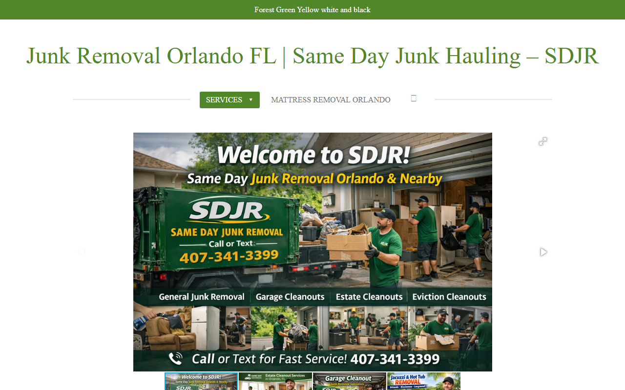 321junkremoval.com screenshot