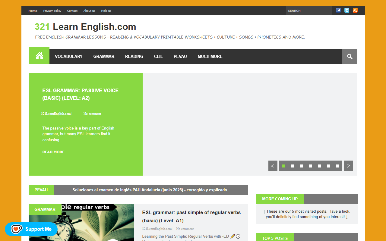 321learnenglish.com screenshot