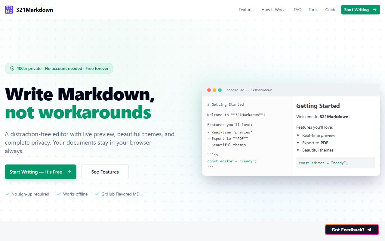 321markdown.com screenshot