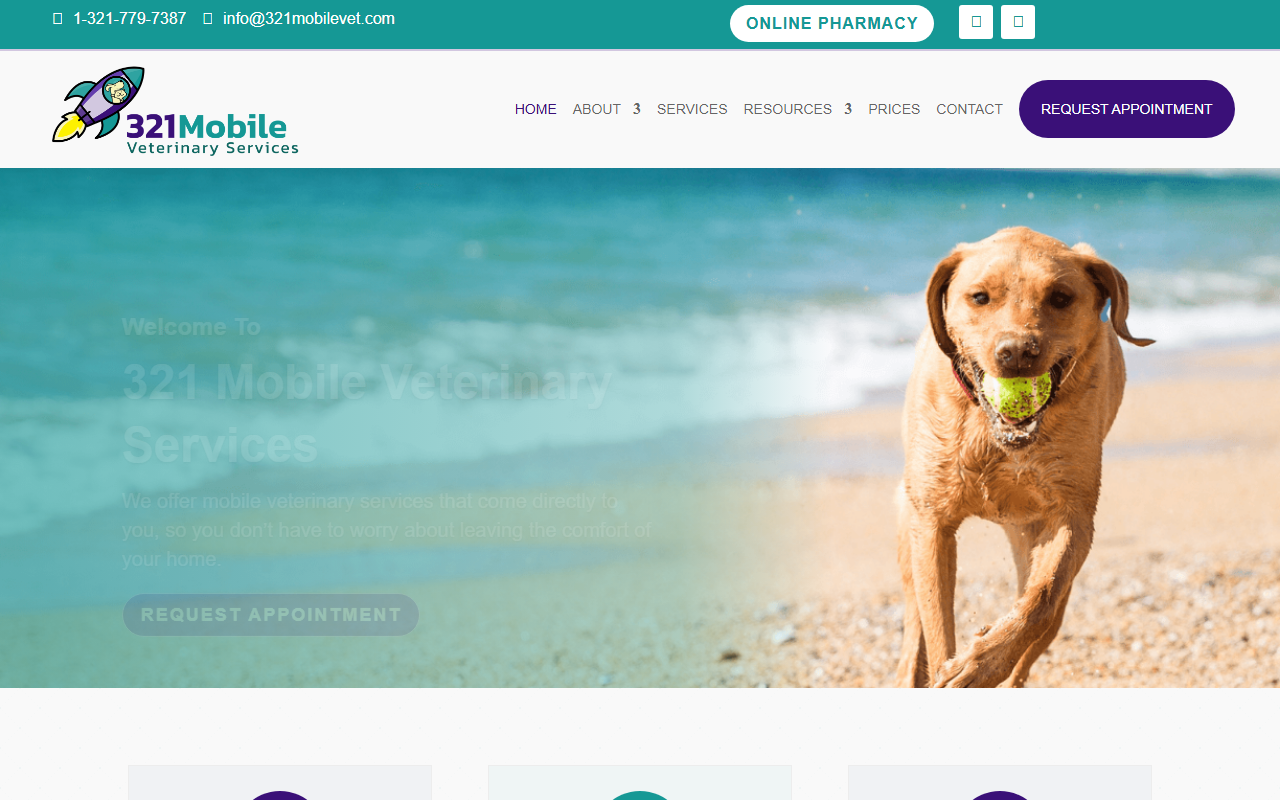 321mobilevet.com screenshot