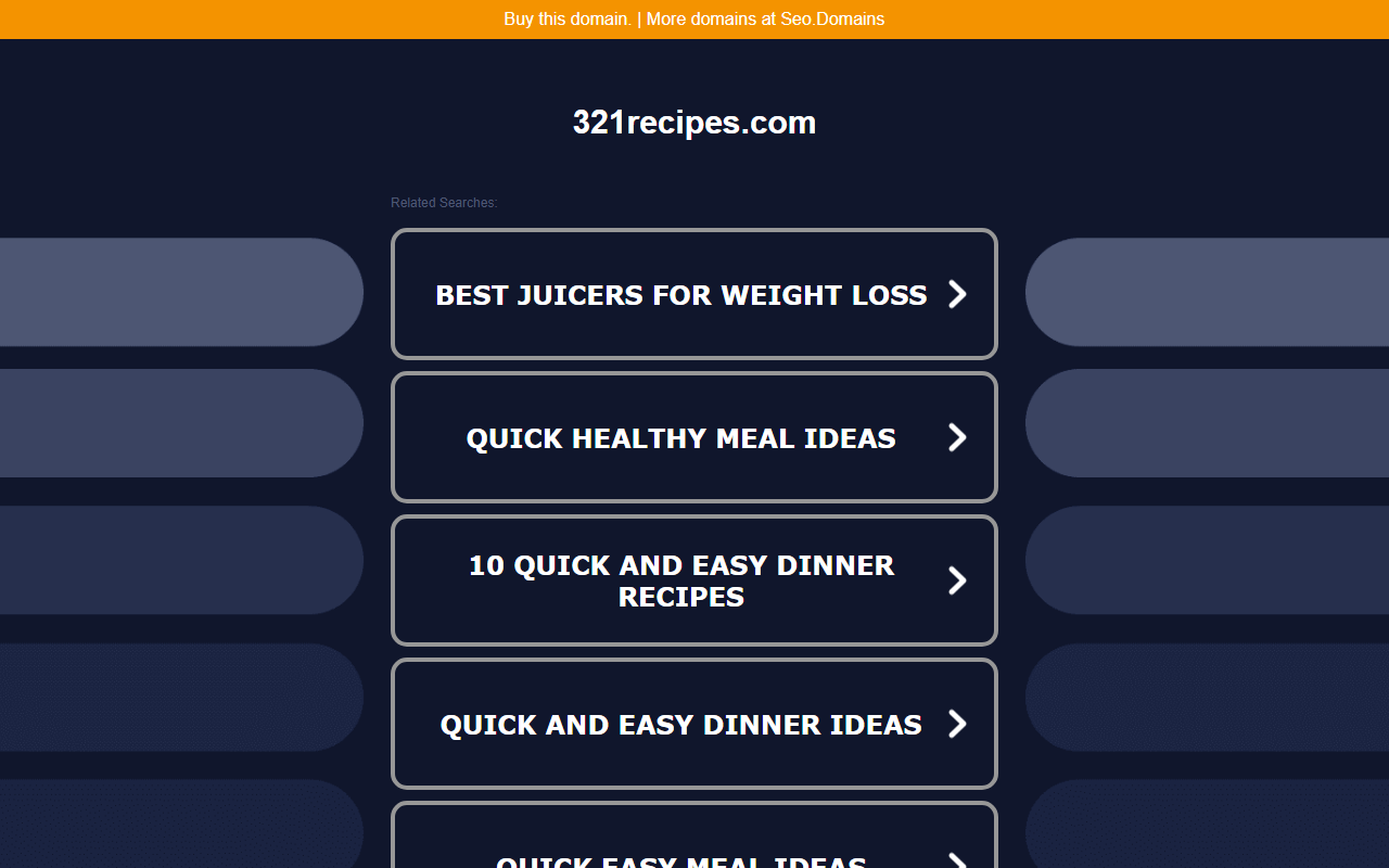 321recipes.com screenshot