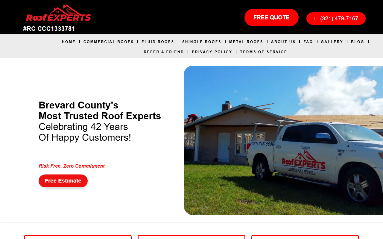321roofexperts.com screenshot