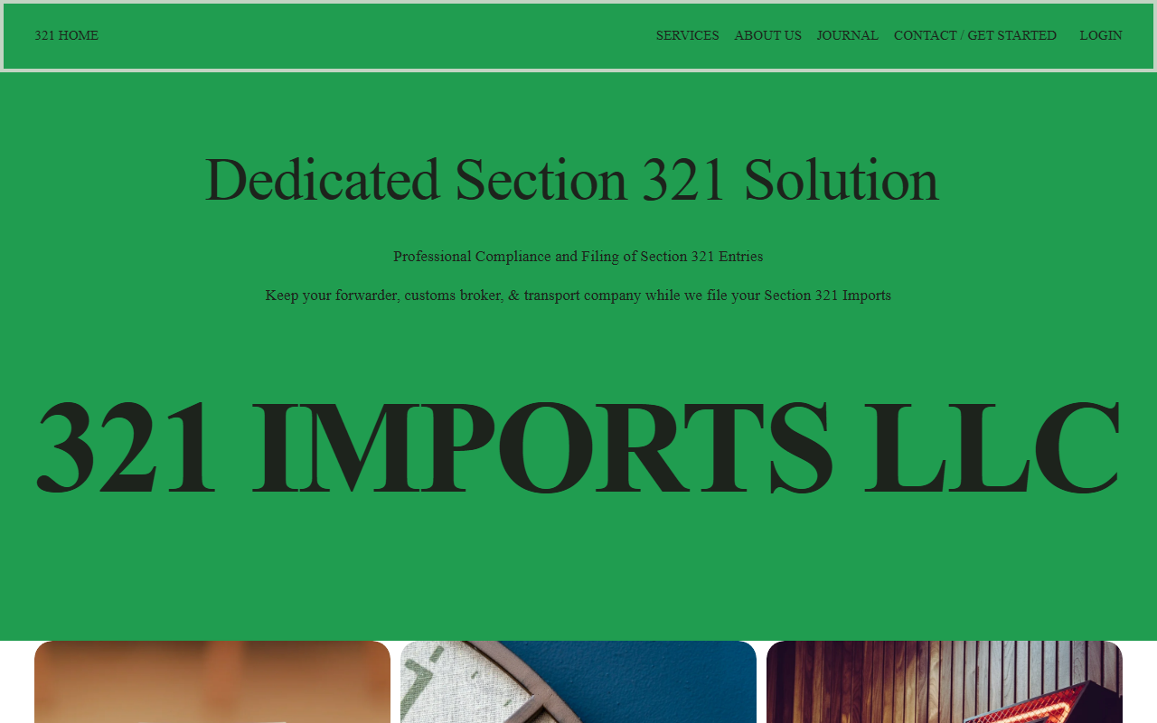321shipment.com screenshot
