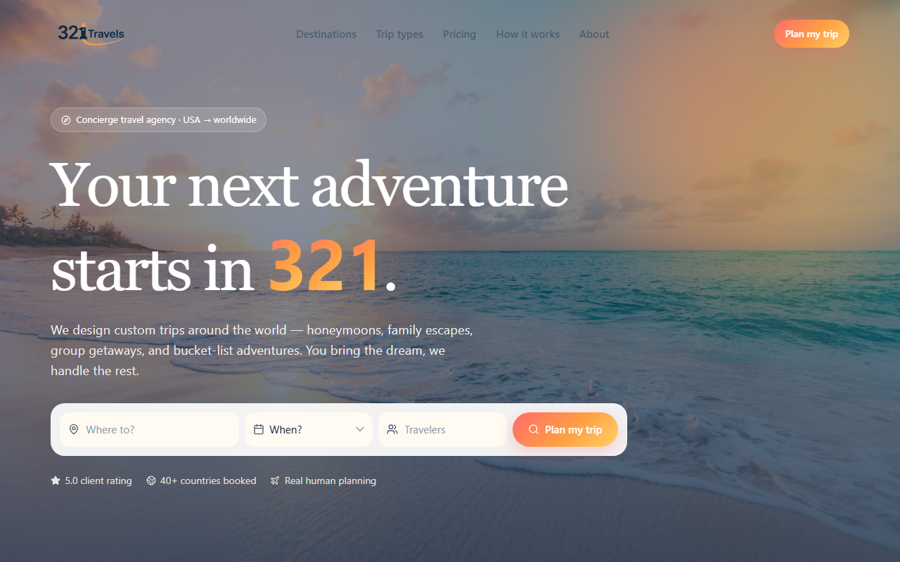321travels.com screenshot