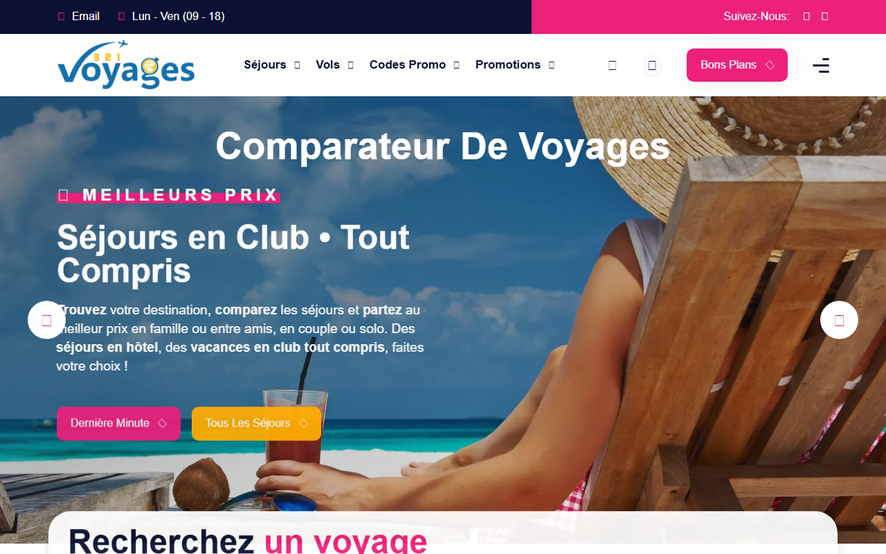 321voyages.com screenshot