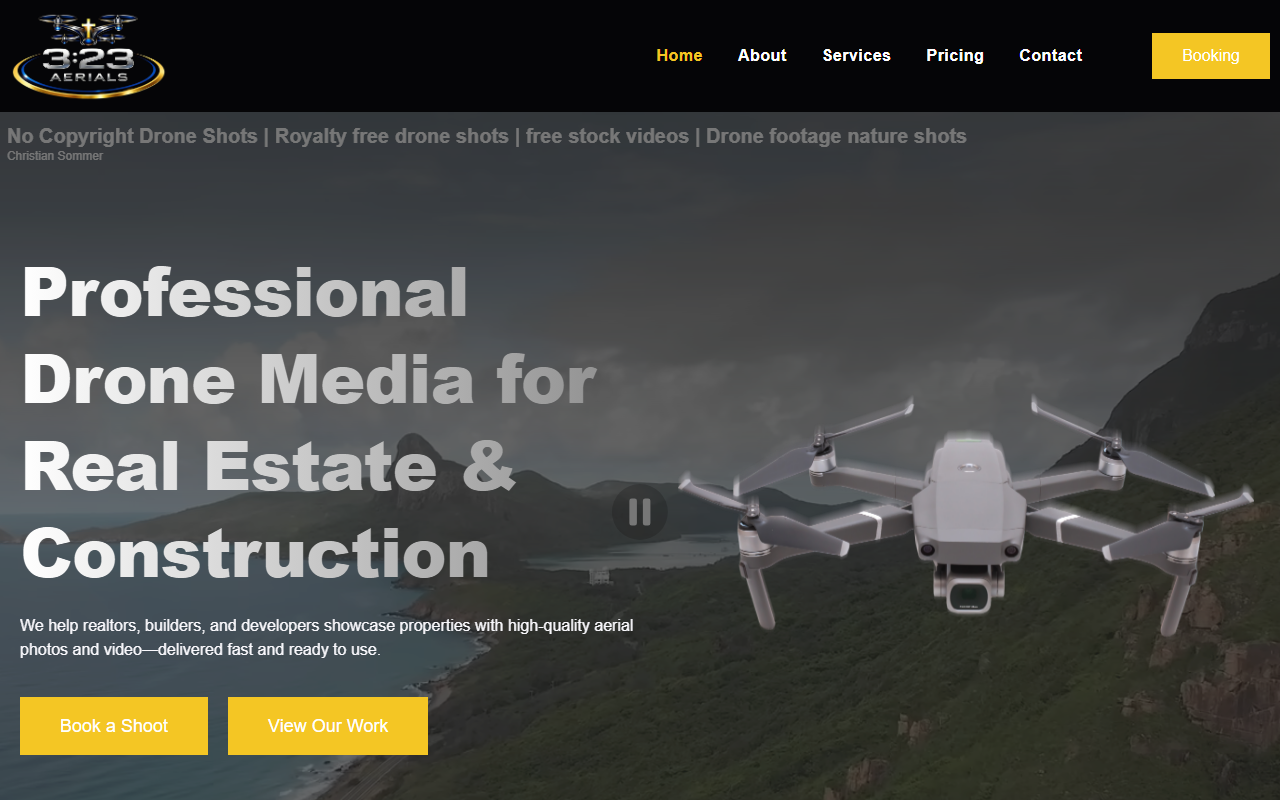 323aerials.com screenshot