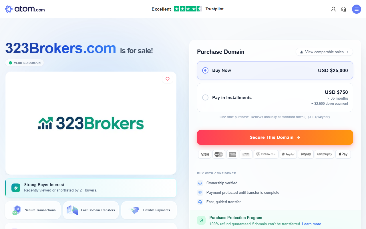 323brokers.com screenshot