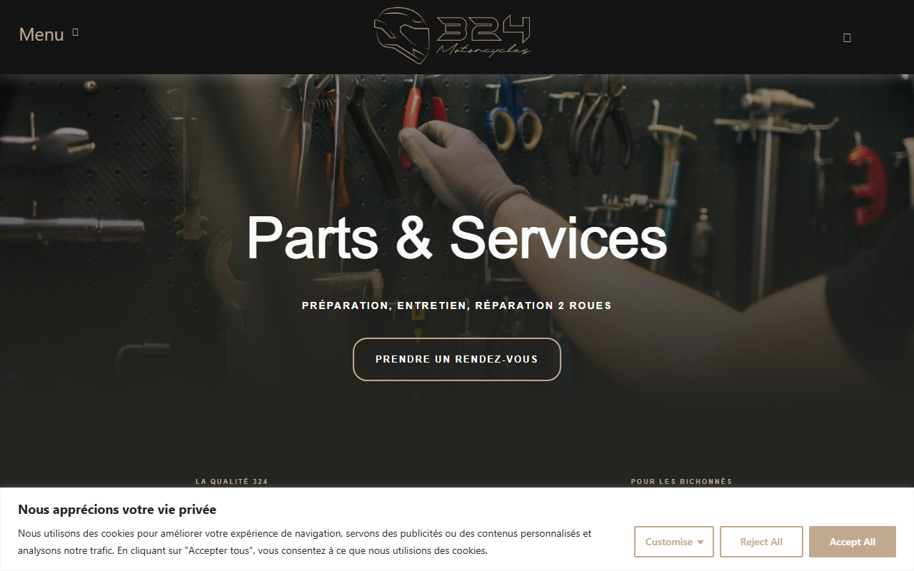 324motorcycles.com screenshot