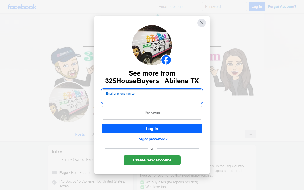 325housebuyers.com screenshot