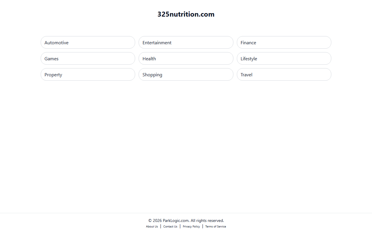 325nutrition.com screenshot