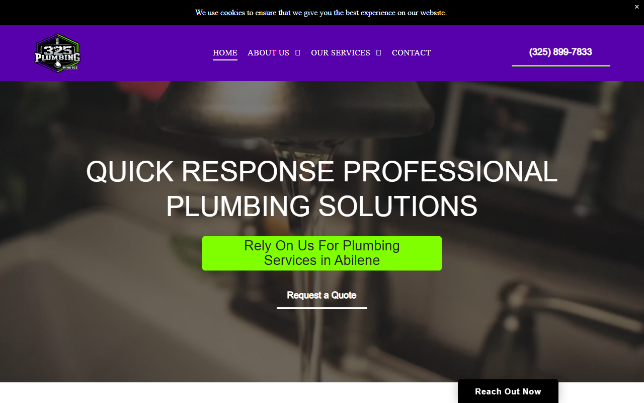 325plumbing.com screenshot