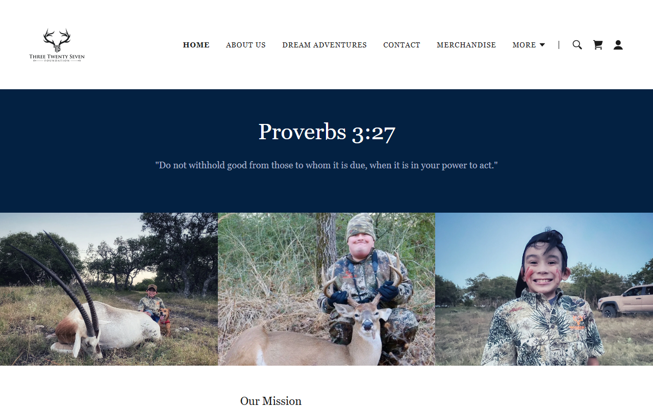 327foundation.com screenshot