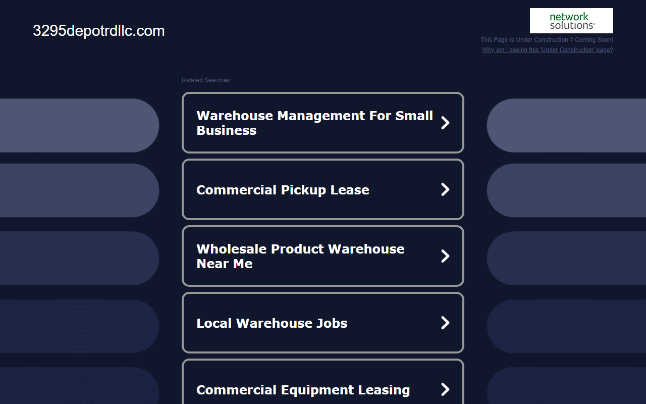 3295depotrdllc.com screenshot