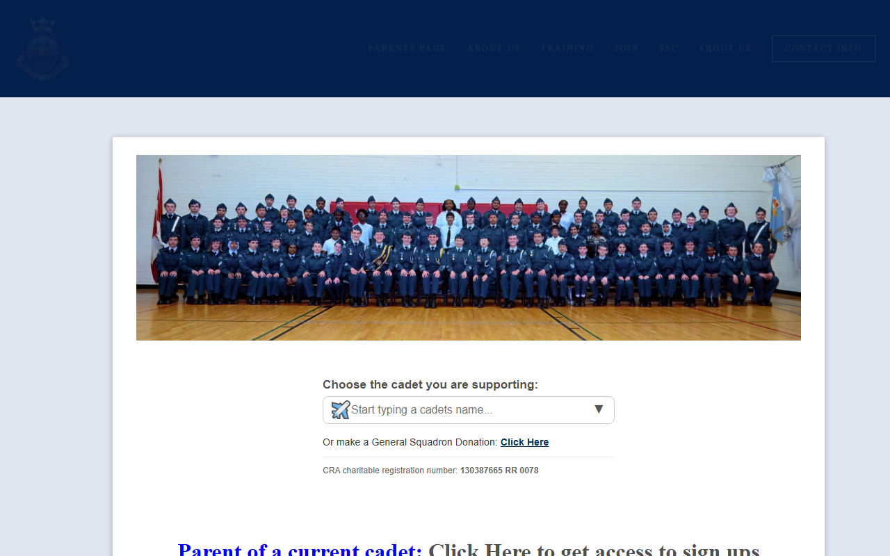 330aircadets.com screenshot