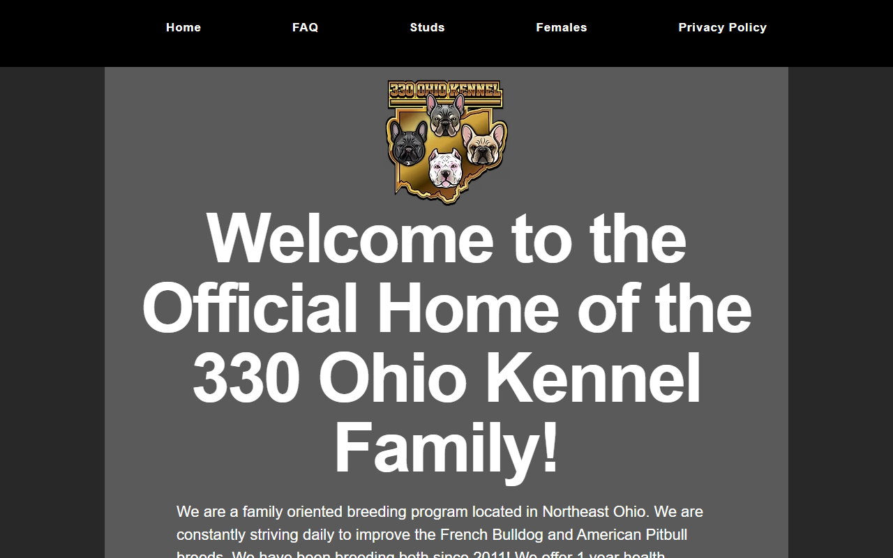 330ohiokennel.com screenshot