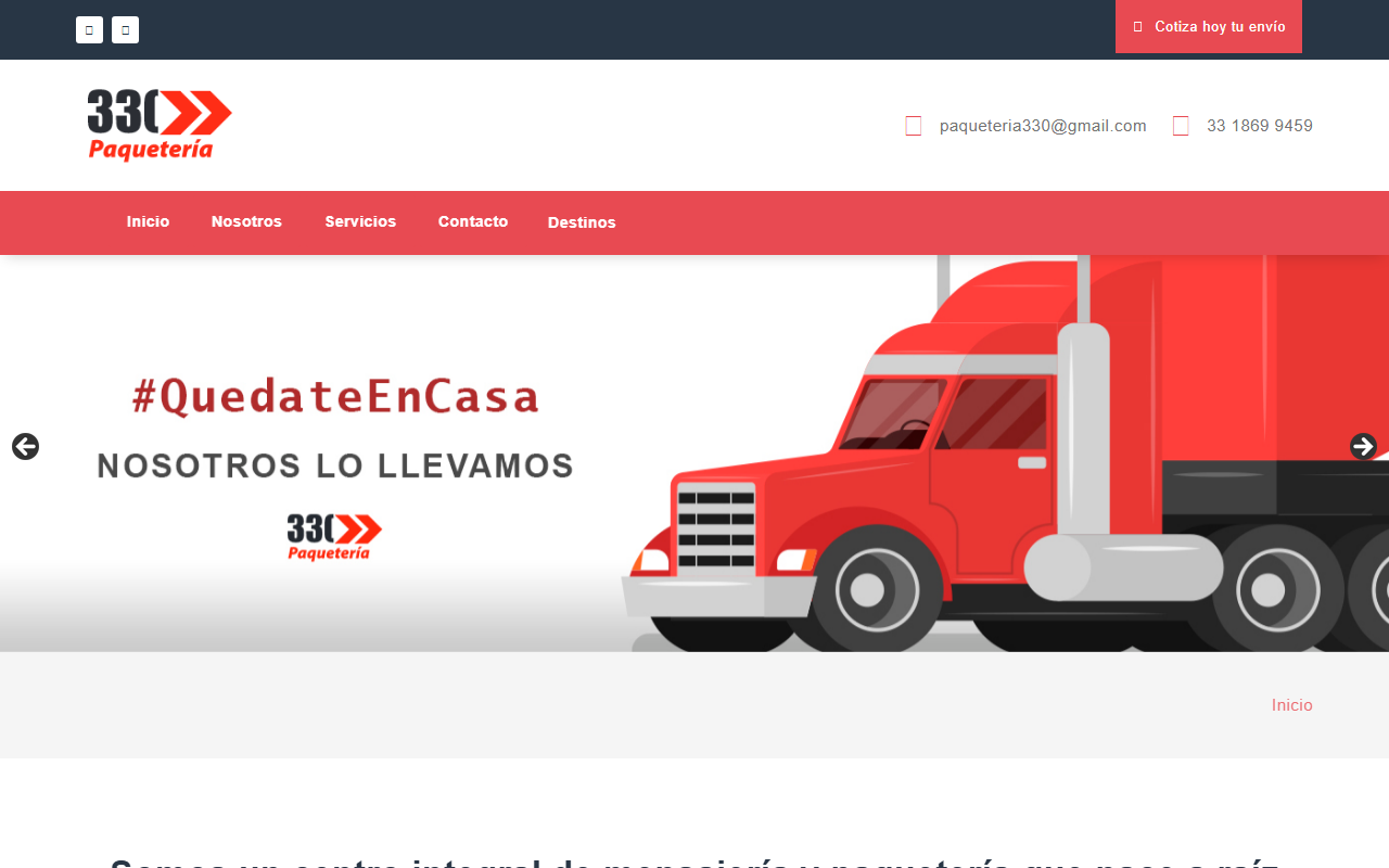 330paqueteria.com screenshot