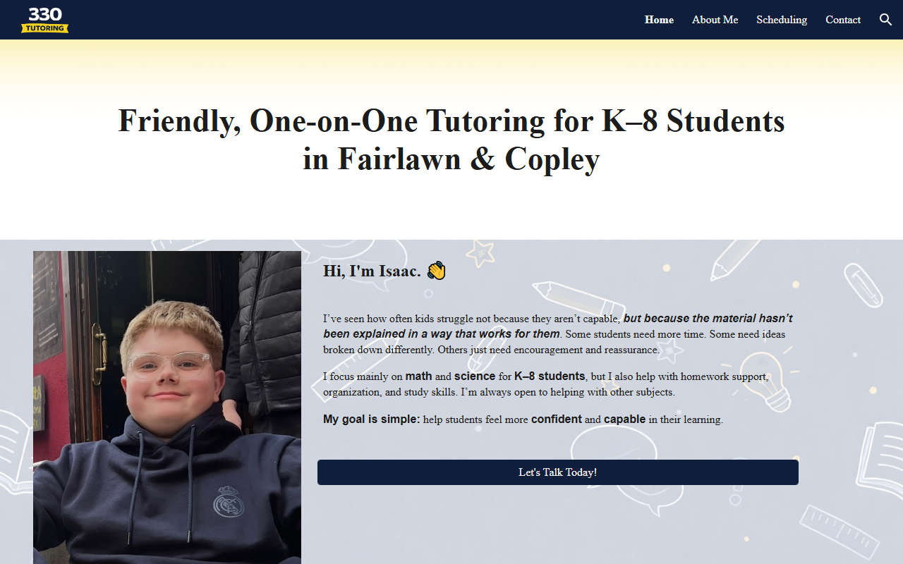 330tutoring.com screenshot