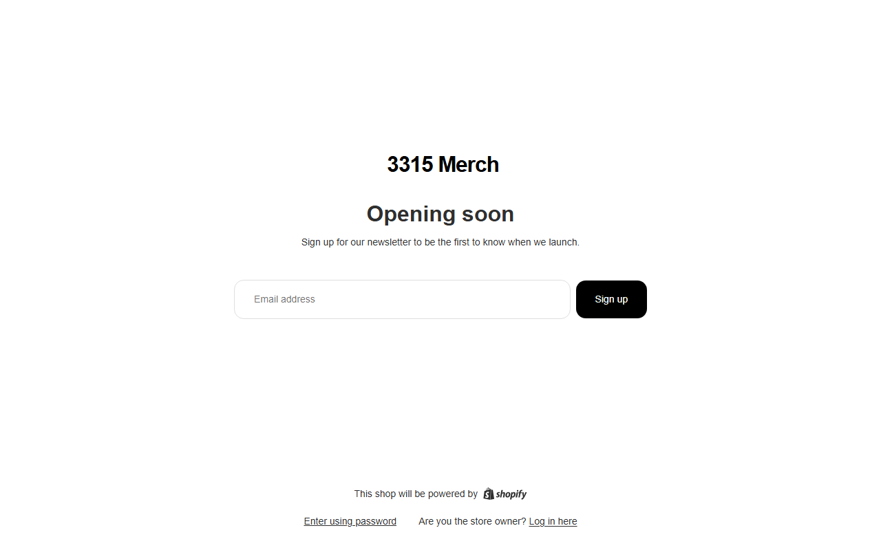 3315clothing.com screenshot