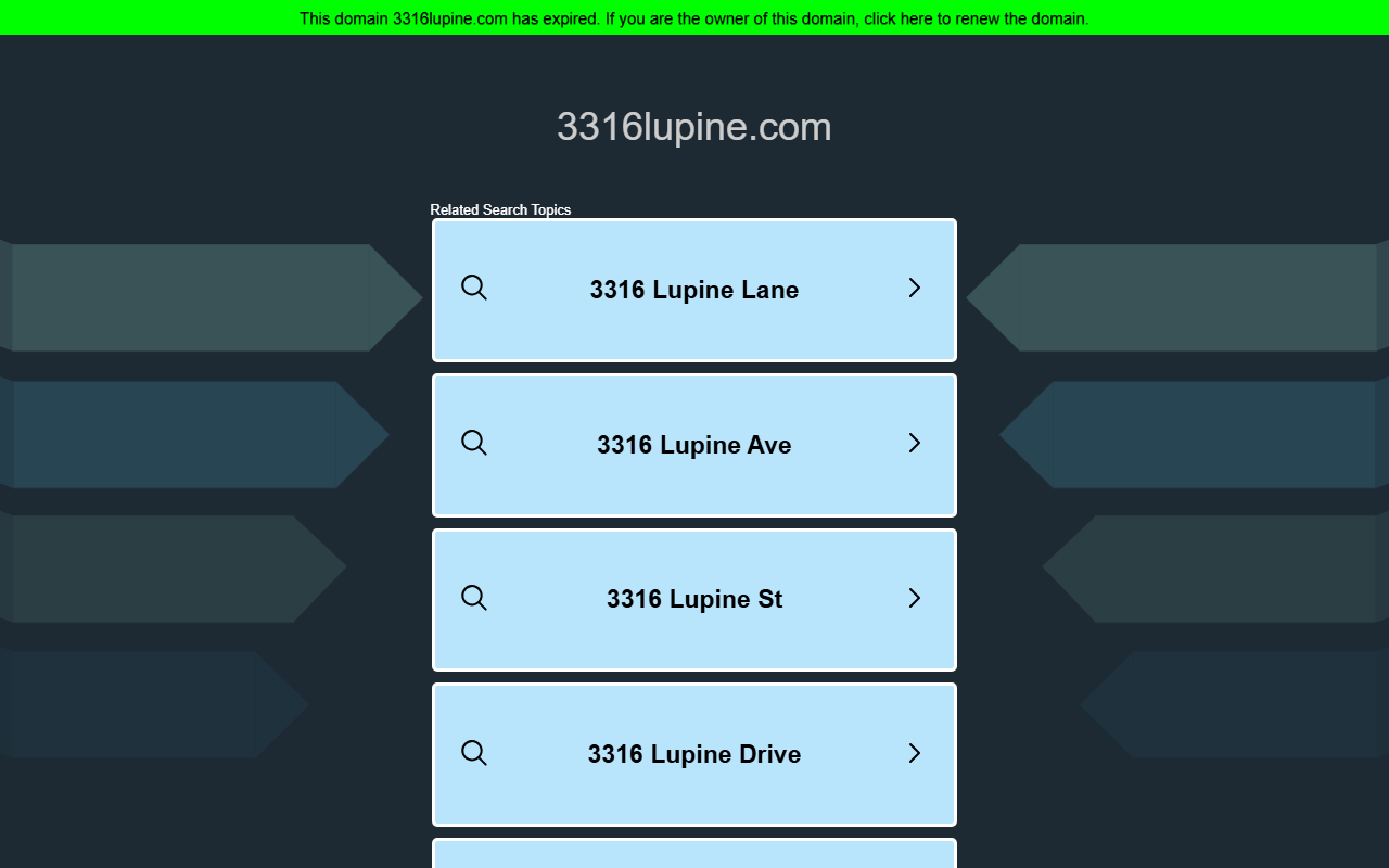 3316lupine.com screenshot