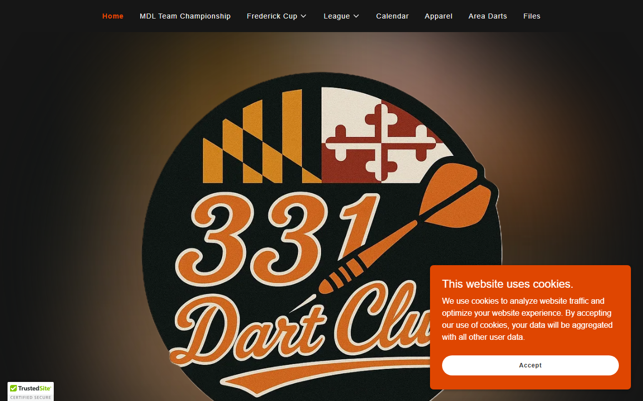 331dartclub.com screenshot