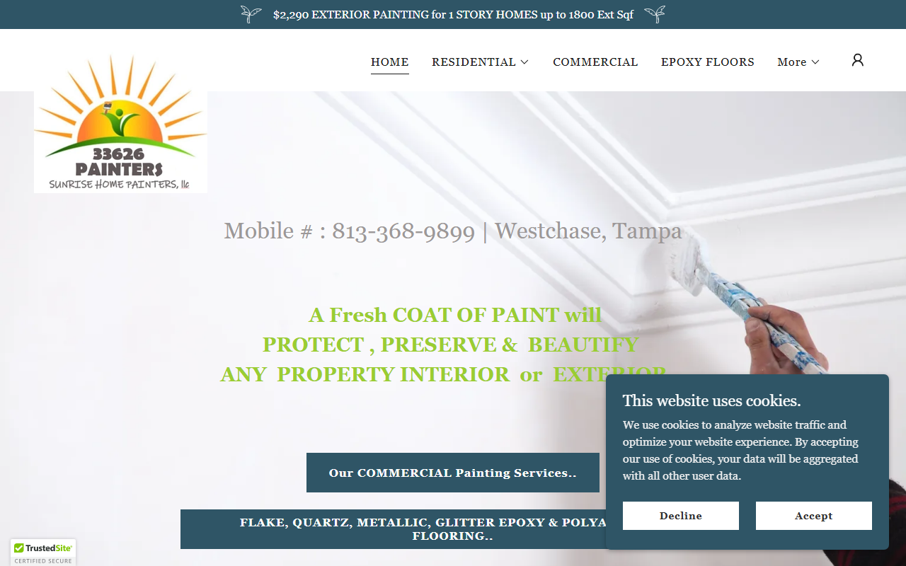 33626painters.com screenshot