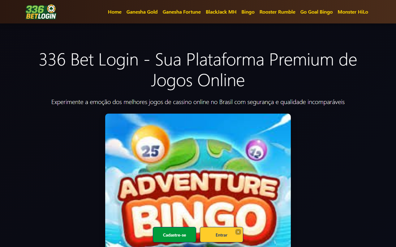 336betlogin.com screenshot